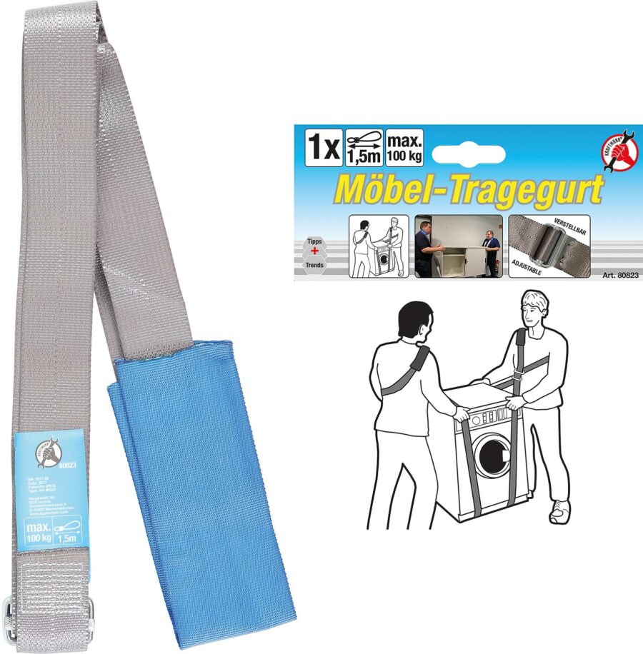 Furniture Carrying Strap | adjustable | 100 kg (80823) - 80823 salidzini kurpirkt cenas
