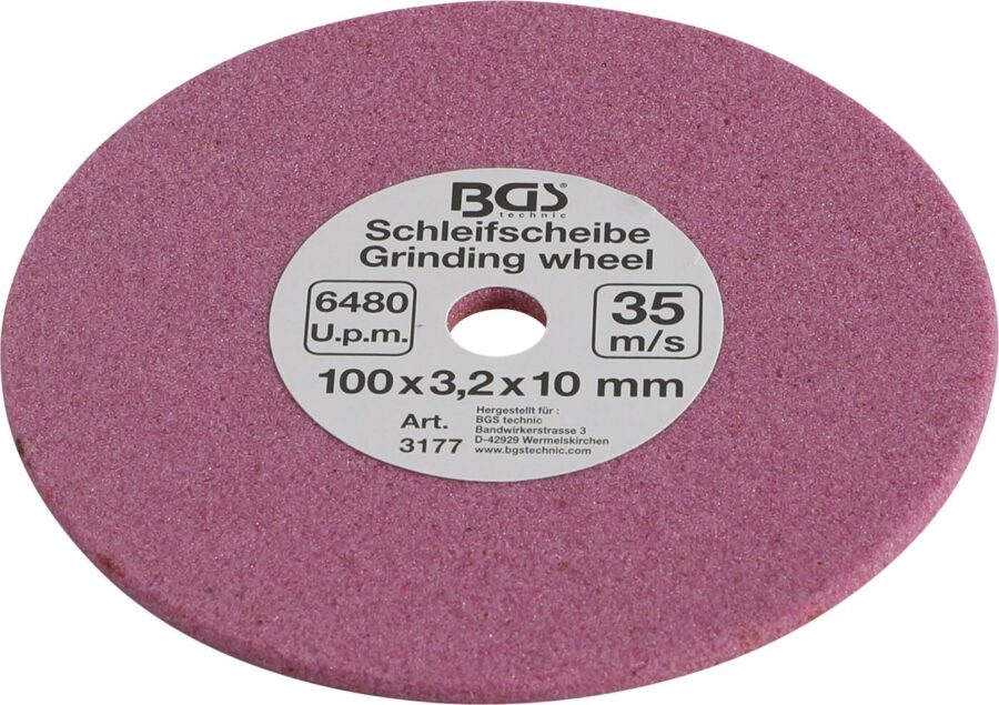 Grinding Disc | for BGS 3180 | 100 x 3.2 x 10 mm (3177) - 3177 salidzini kurpirkt cenas