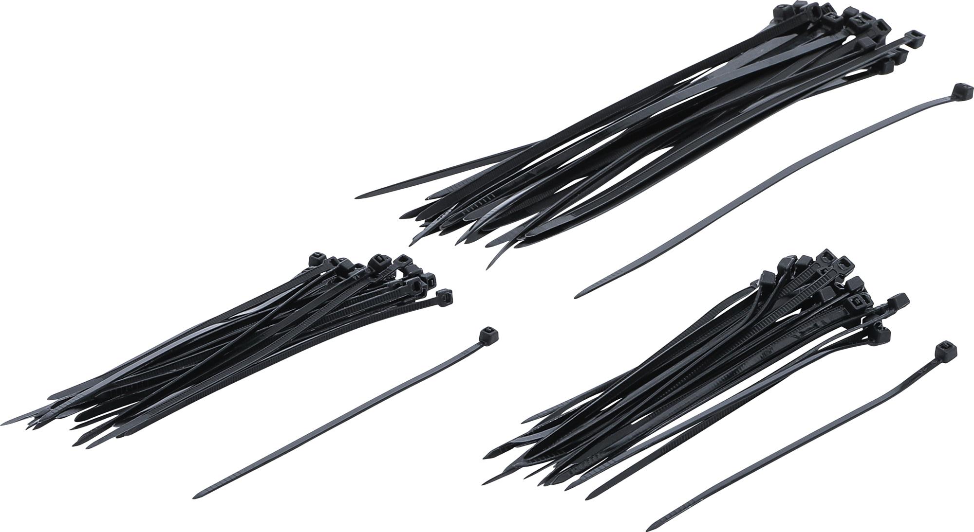 Cable Tie Assortment | black | 100 x 200 mm | 75 pcs. (1789) - 1789 salidzini kurpirkt cenas