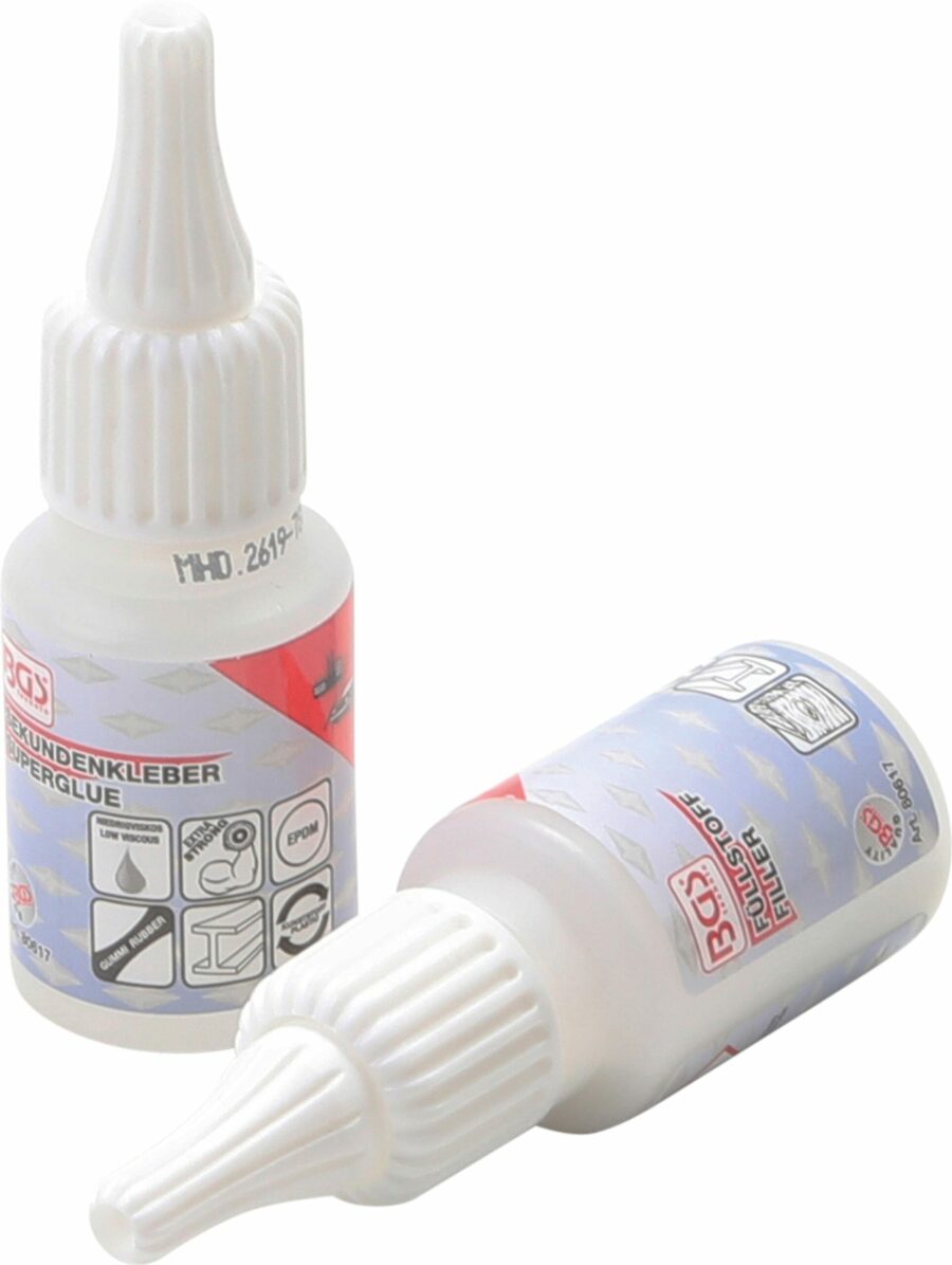 Adhesive Repair Kit | 2-component glue | 20g industrial adhesive / 20g granulate (80617) - 80617 salidzini kurpirkt cenas