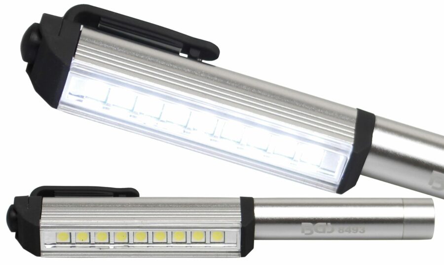 Aluminium LED Pen with 9 LEDs (8493) - 8493 salidzini kurpirkt cenas