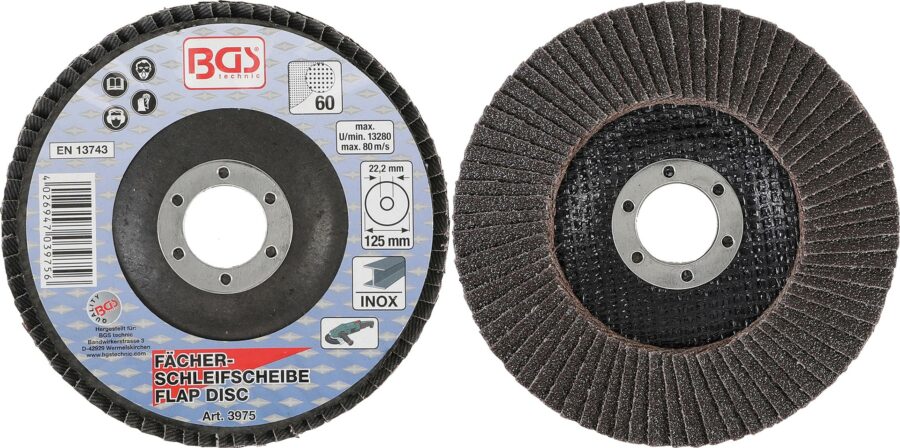 Flap Disc | Ø 125 mm | K 60 (3975) - 3975 salidzini kurpirkt cenas