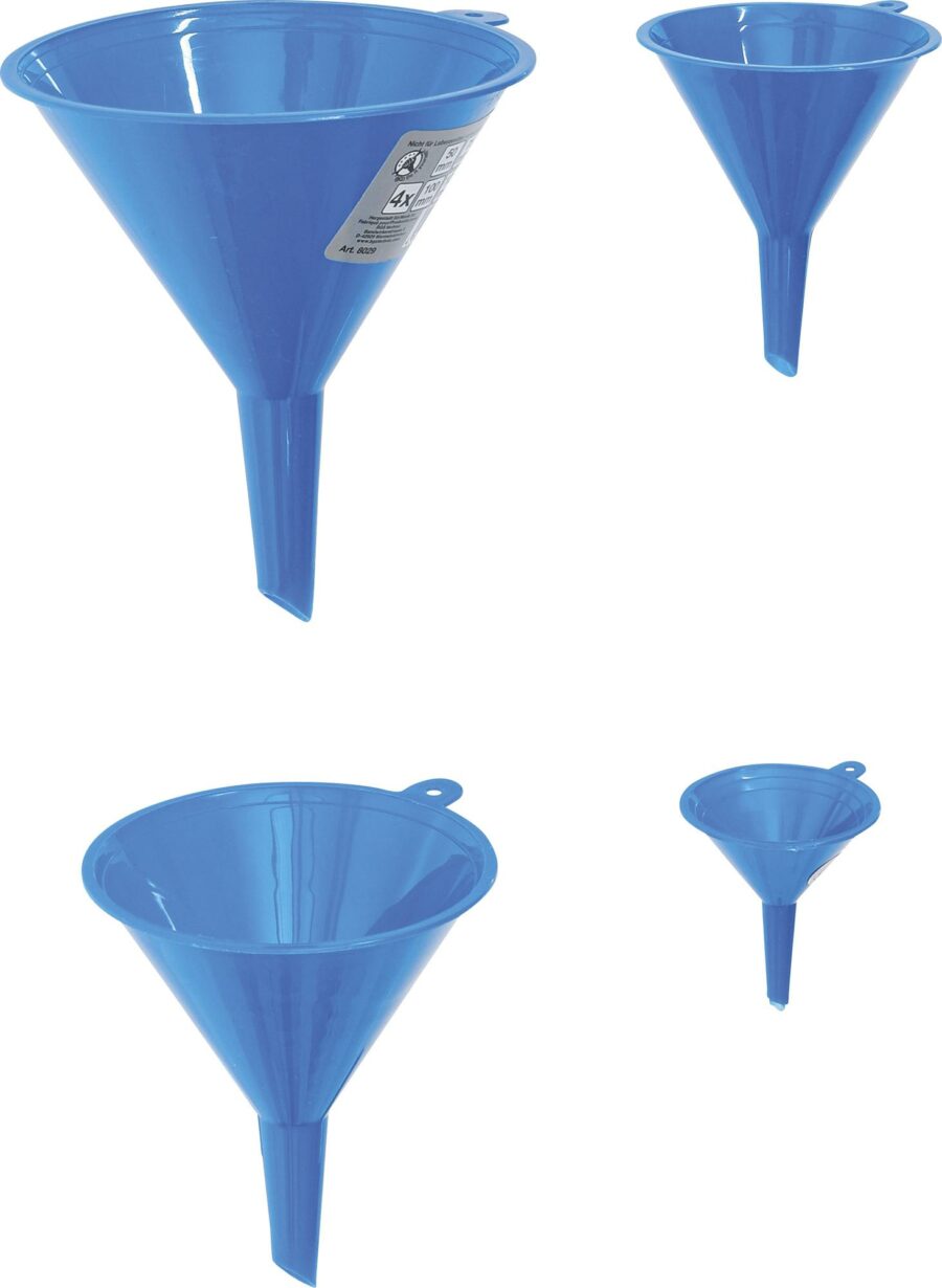 Funnel Set | Ø 50-125 mm | 4 pcs. (8029) - 8029 salidzini kurpirkt cenas