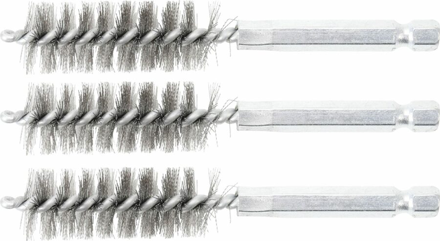 Steel Brush | 16 mm | 6.3 mm (1/4") Drive | 3 pcs. (3078-16-S) - 3078-16-S salidzini kurpirkt cenas
