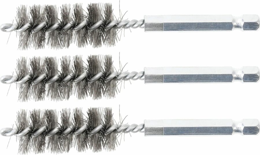 Steel Brush | 17 mm | 6.3 mm (1/4") Drive | 3 pcs. (3078-17-S) - 3078-17-S salidzini kurpirkt cenas
