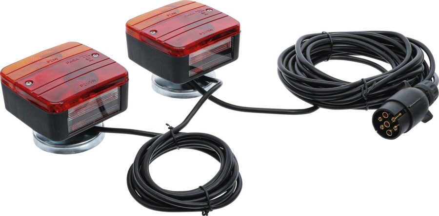 Trailer Lamps with Magnetic Holder | 2 pcs. (80960) - 80960 salidzini kurpirkt cenas