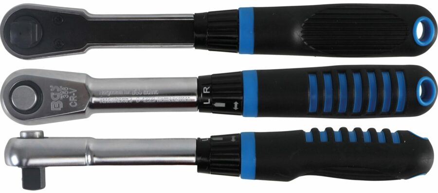 Reversible Ratchet for Single-Handed Use with Rotary Switch | 10 mm (3/8") (356) - 356 salidzini kurpirkt cenas