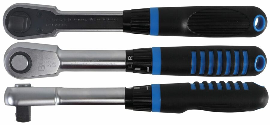 Reversible Ratchet for Single-Handed Use with Rotary Switch | 12.5 mm (1/2") (357) - 357 salidzini kurpirkt cenas