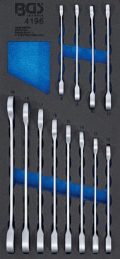 Tool Tray 1/3: Ratchet Combination Wrench Set | 8 - 19 mm | 12 pcs. (4196) - 4196 salidzini kurpirkt cenas