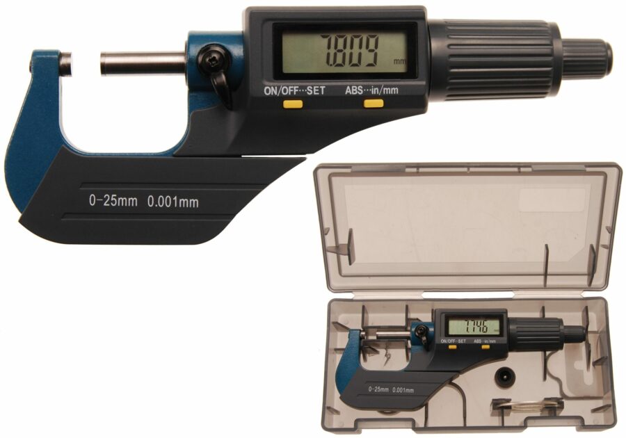 Digital Micrometer | 0 - 25 mm (8427) - 8427 salidzini kurpirkt cenas