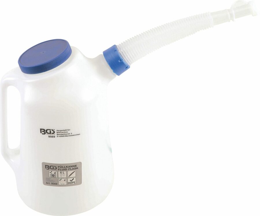Fluid Flask with flexible Spout and Lid | 6 L (9569) - 9569 salidzini kurpirkt cenas