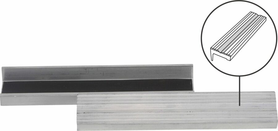 Bench Vice Jaw Protector | Aluminium | 150 mm | 2 pcs. (9283) - 9283 salidzini kurpirkt cenas