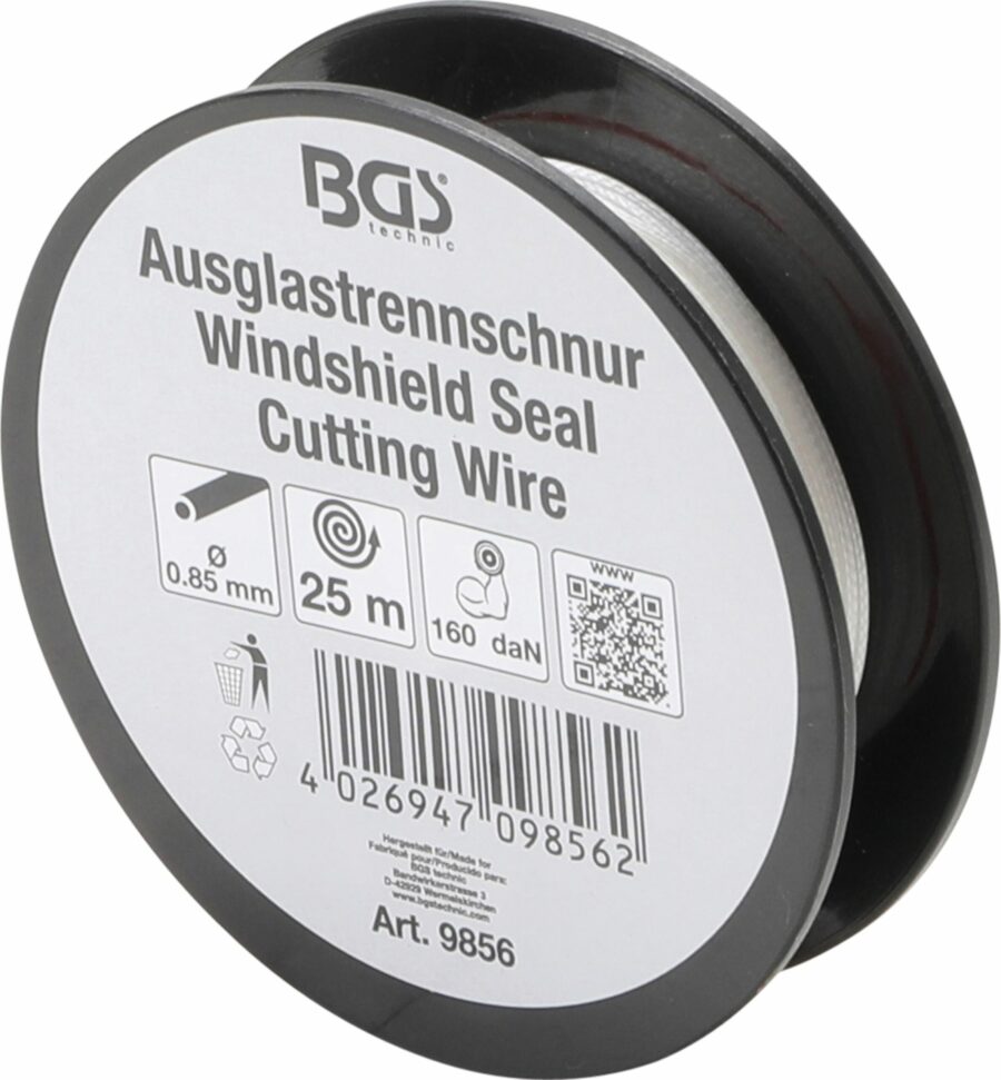 Windshield Seal Cutting Wire | 25 m | 160 daN (9856) - 9856 salidzini kurpirkt cenas