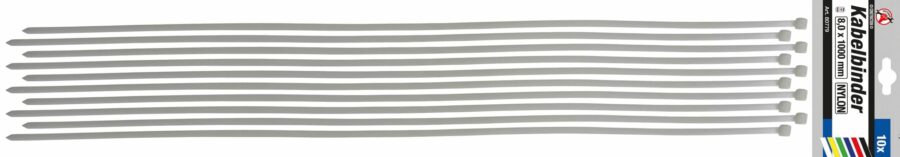 Cable Tie Assortment | white | 8.0 x 1000 mm | 10 pcs. (80779) - 80779 salidzini kurpirkt cenas